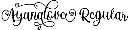 Ayanalove Regular font - Ayanalove.otf