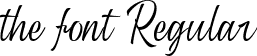 the font Regular font - Roney.otf