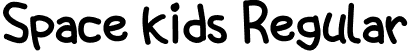 Space kids Regular font - Space kids.otf