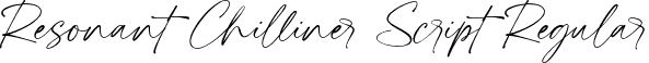 Resonant Chilliner Script Regular font - Resonant Chilliner Script.otf