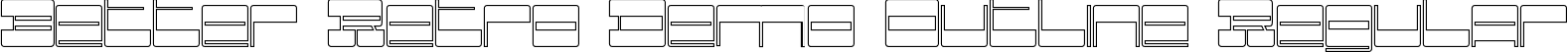 Better Retro Demo Outline Regular font - BetterRetroDemoOutline.ttf