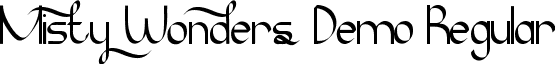 Misty Wonders Demo Regular font - MistyWondersDemoRegular.ttf