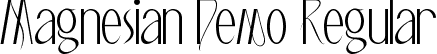 Magnesian Demo Regular font - MagnesianDemoRegular.ttf