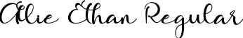 Allie Ethan Regular font - Allie Ethan.otf