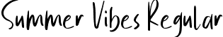 Summer Vibes Regular font - Summer Vibes TTF.ttf