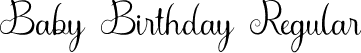 Baby Birthday Regular font - BabyBirthday.otf