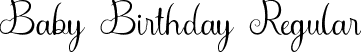 Baby Birthday Regular font - BabyBirthday.ttf