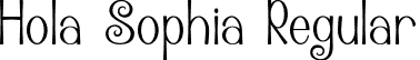 Hola Sophia Regular font - Hola Sophia.ttf