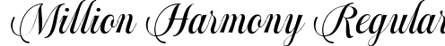 Million Harmony Regular font - Million Harmony.ttf