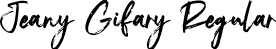 Jeany Gifary Regular font - Jeany Gifary.otf