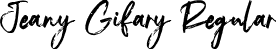 Jeany Gifary Regular font - Jeany Gifary.ttf