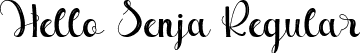 Hello Senja Regular font - Hello Senja.otf