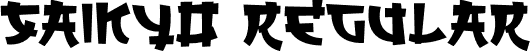 SAIKYO Regular font - SAIKYO.otf