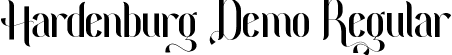 Hardenburg Demo Regular font - HardenburgDemoRegular.ttf