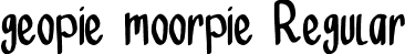 geopie moorpie Regular font - GeopieMoorpie.otf