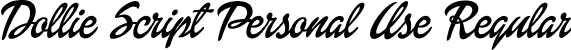 Dollie Script Personal Use Regular font - DollieScript_PersonalUse.ttf