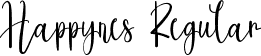 Happynes Regular font - Happynes.ttf