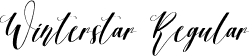 Winterstar Regular font - Winterstar.ttf