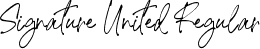 Signature United Regular font - Signature United.ttf