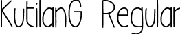 KutilanG Regular font - KUTILANG.otf