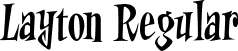 Layton Regular font - Layton-Regular.otf