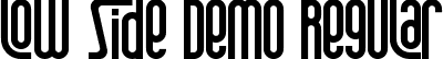 Low Side Demo Regular font - LowSideDemoRegular.ttf