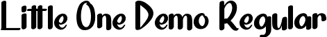 Little One Demo Regular font - LittleOneDemoRegular.ttf