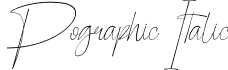 Pographic Italic font - Pographic Italic Font.ttf