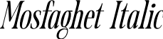 Mosfaghet Italic font - Mosfaghet-Italic.otf