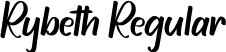 Rybeth Regular font - Rybeth.ttf