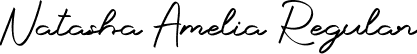 Natasha Amelia Regular font - Natasha Amelia.otf