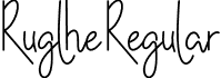 Ruglhe Regular font - Ruglhe.otf