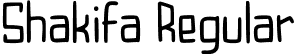 Shakifa Regular font - Shakifa-Regular.ttf