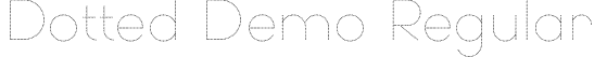 Dotted Demo Regular font - Dotted Demo.otf