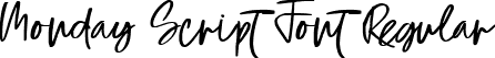 Monday Script Font Regular font - Monday Script.ttf