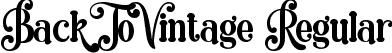 Back To Vintage Regular font - Anyconvcom Back To Vintage.ttf