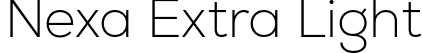 Nexa Extra Light font - Nexa-ExtraLight.ttf