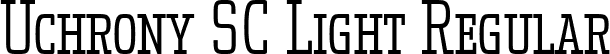 Uchrony SC Light Regular font - UchronySC-Light-FFP.ttf