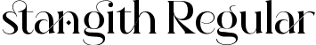 stangith Regular font - stangith.ttf