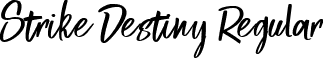 Strike Destiny Regular font - Strike Destiny.ttf