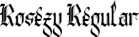 Rosezy Regular font - Rosezy.otf