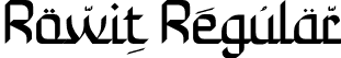 Rowit Regular font - Rowitpersonaluse.otf