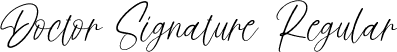 Doctor Signature Regular font - Doctor Signature.otf