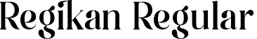 Regikan Regular font - Regikan-w1pm9.otf