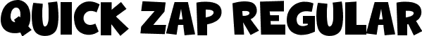 Quick Zap Regular font - Quick Zap.ttf