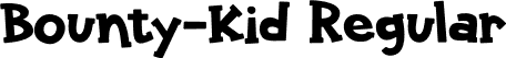 Bounty-Kid Regular font - Bounty-Kid.otf