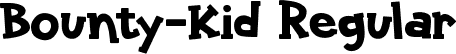 Bounty-Kid Regular font - Bounty-Kid.ttf