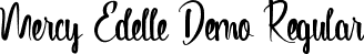 Mercy Edelle Demo Regular font - MercyEdelleDemoRegular.ttf