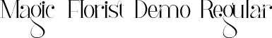 Magic Florist Demo Regular font - MagicFloristDemoRegular.ttf