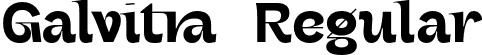 Galvitra Regular font - Galvitra.otf